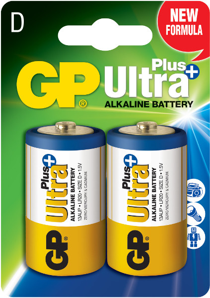 Батарейка GP Ultra PLus 2xD