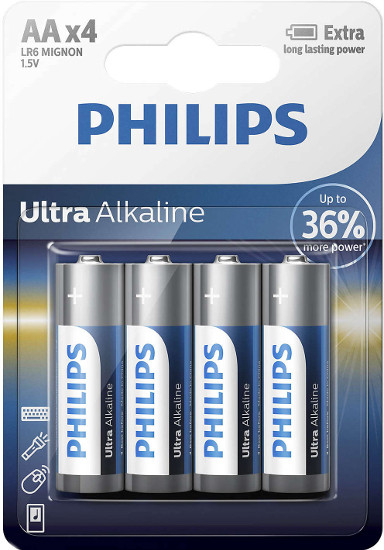 Батарейка Philips Ultra Alkaline 4xAA