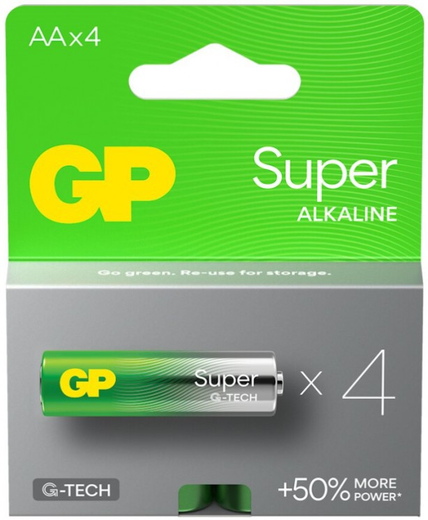 Батарейка GP Super Alkaline G-Tech 4xAA