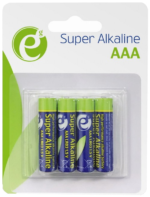 Батарейка EnerGenie Super Alkaline 4xAAA (EG-BA-AAA4-01)