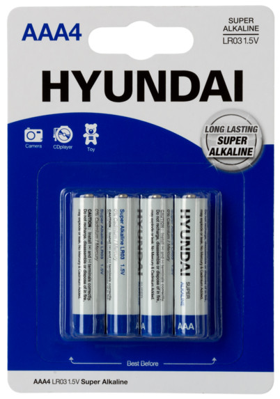 Батарейка Hyundai Super Alkaline 4xAAA (HT7006002)