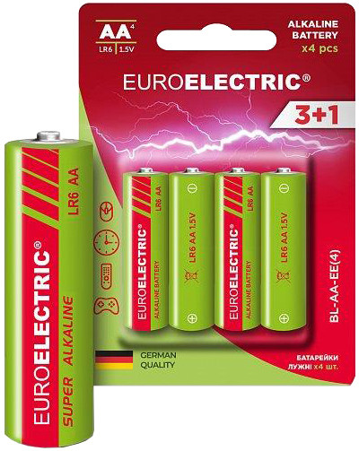 Батарейка EUROELECTRIC Super Alkaline 4xAA