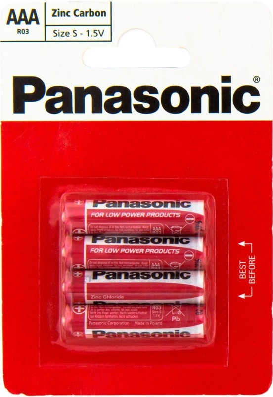 Батарейка Panasonic Red Zink 4xAAA