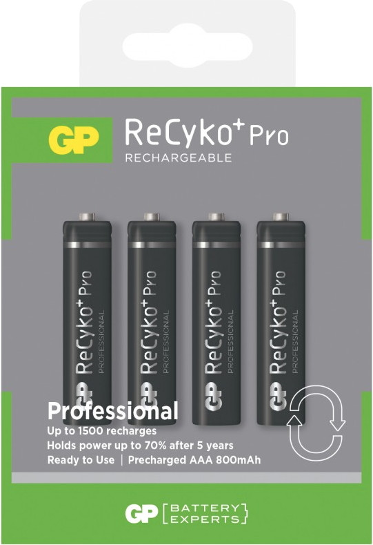 Аккумулятор GP Recyko Pro 4xAAA 850 mAh (GP85AAAHCBE-2GBE4)