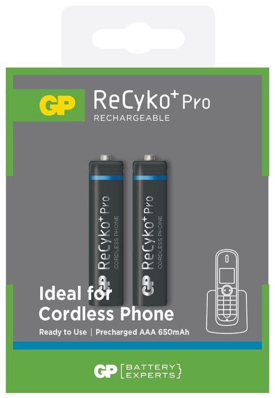 Аккумулятор GP Recyko Pro 2xAAA 650 mAh