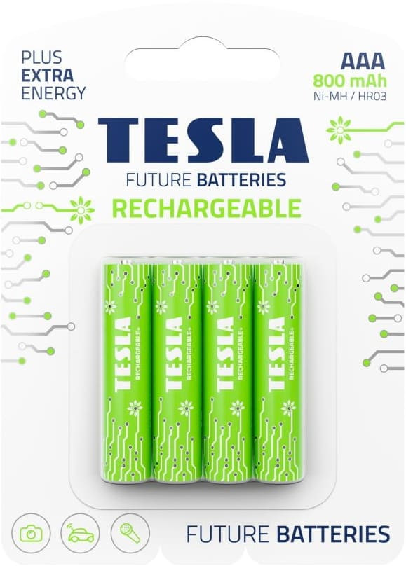 Аккумулятор Tesla Rechargeable 4xAAA 800 mAh