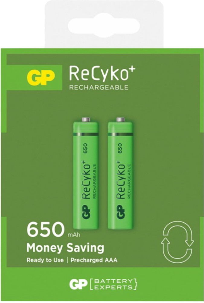 Аккумулятор GP Recyko 2xAAA 650 mAh (65AAAHCE)