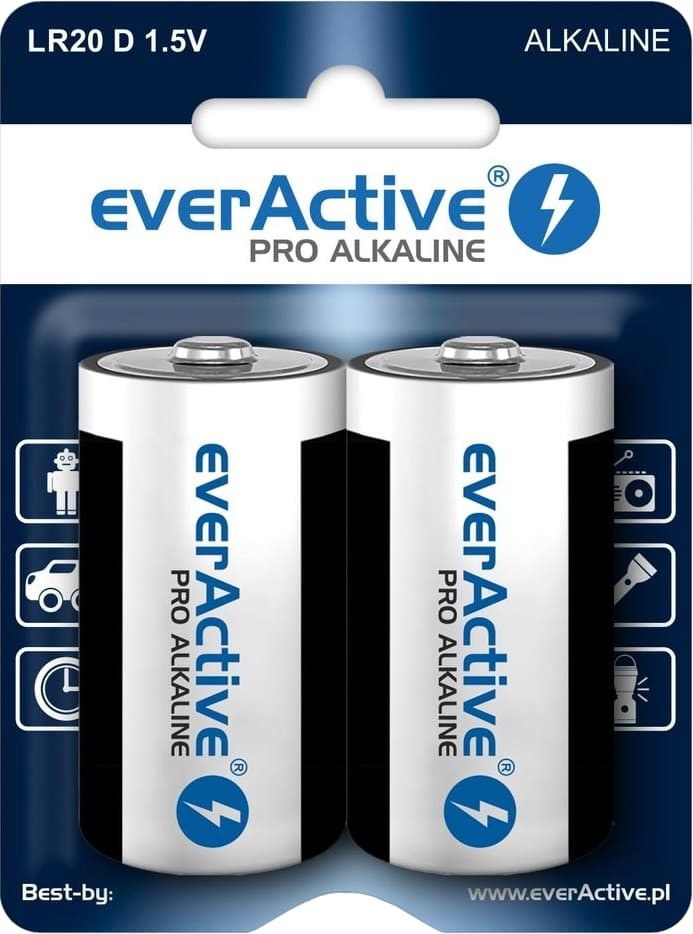 Батарейка everActive Pro Alkaline 2xD (EVLR20-PRO)