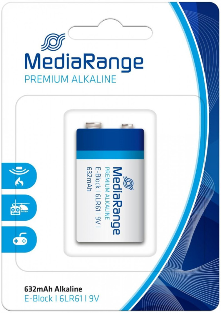 Батарейка Крона MediaRange Premium Alkaline 1xKrona (MRBAT107)