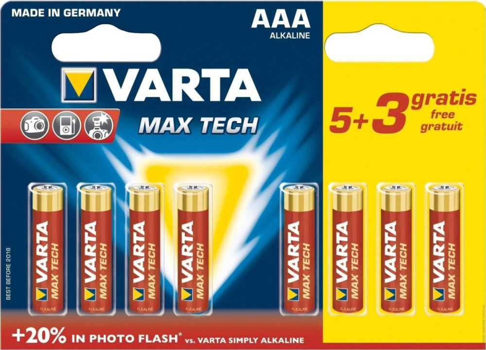 Батарейка Varta Max Tech 8xAAA