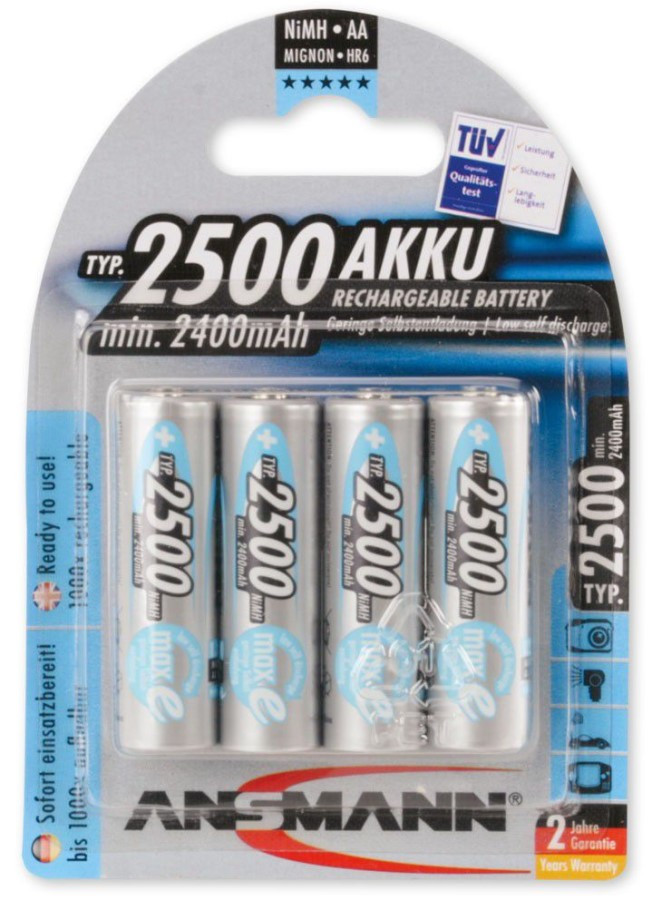 Аккумулятор Ansmann maxE 4xAA 2500 mAh
