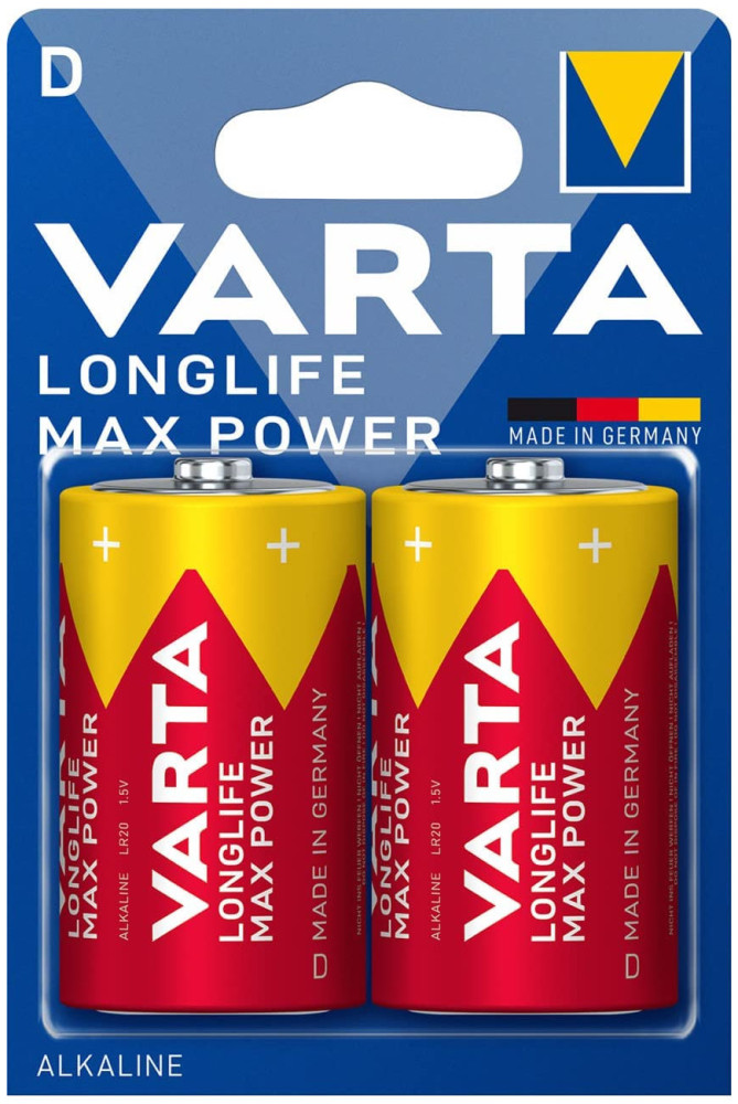 Батарейка Varta Longlife Max Power 2xD