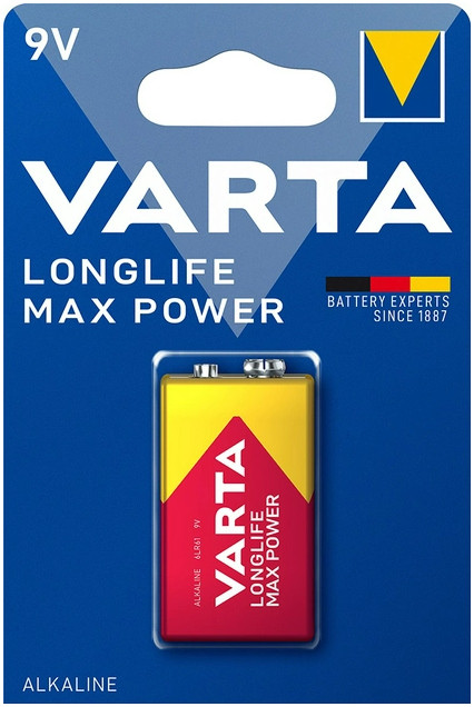 Батарейка Крона Varta Longlife Max Power 1xKrona