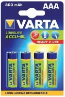 Аккумулятор Varta LongLife 4xAAA 800 mAh