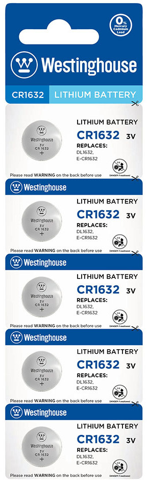 Аккумулятор / батарейка Westinghouse Lithium 5xCR1632