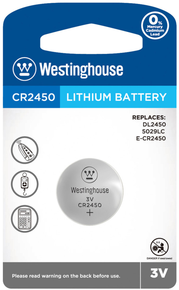 Аккумулятор / батарейка Westinghouse Lithium 1xCR2450