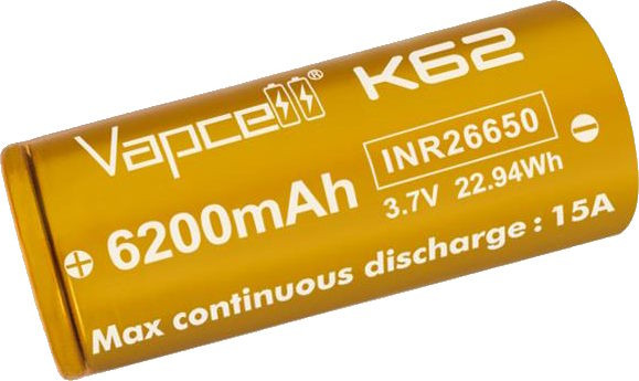 Аккумулятор Vapcell INR26650 K62 6200 mAh