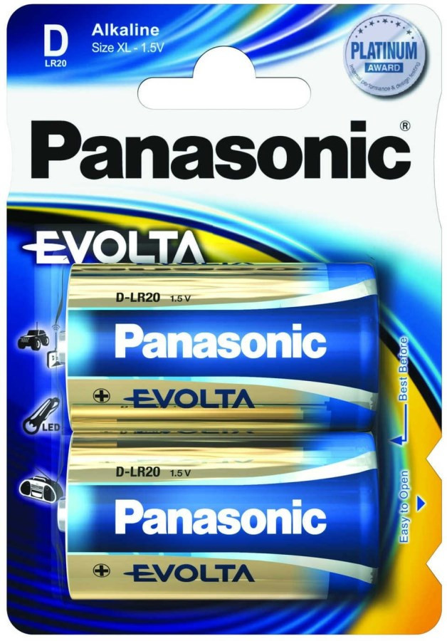 Батарейка Panasonic Evolta 2xD