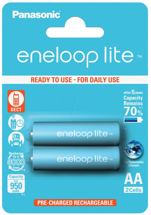Акумулятор Panasonic Eneloop Lite 2xAA 950 mAh