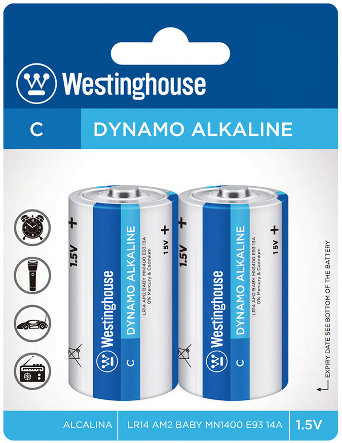 Аккумулятор / батарейка Westinghouse Dynamo Alkaline 2xC