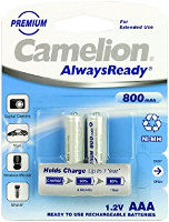 Аккумулятор Camelion Always Ready 2xAAA 800 mAh