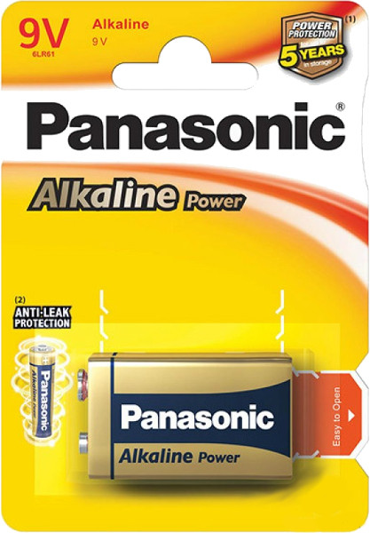 Батарейка Крона Panasonic Alkaline Power 1xKrona