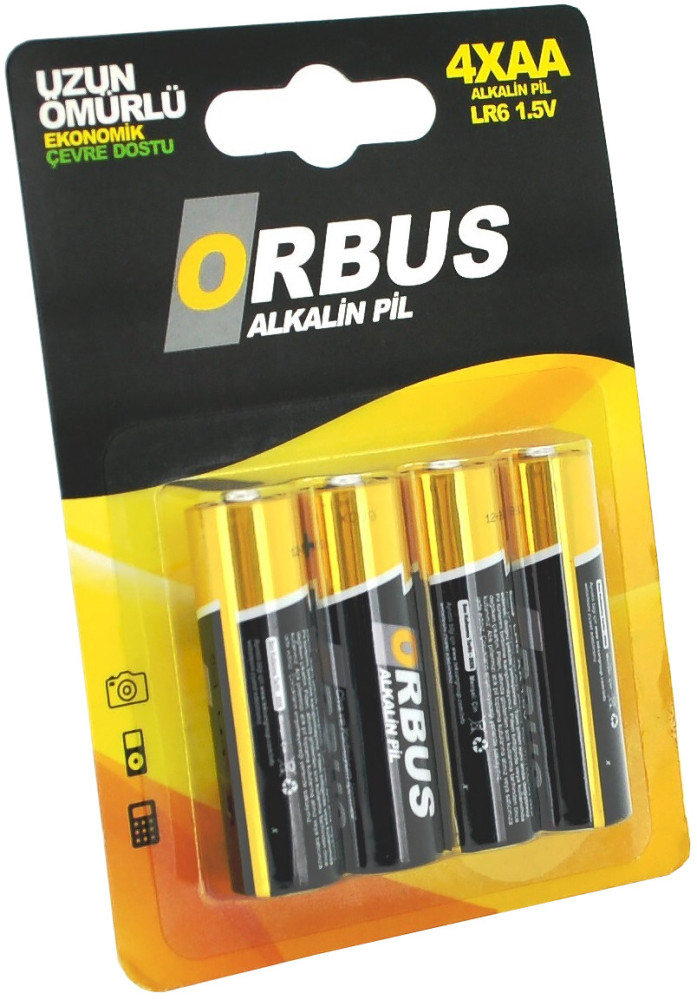 Батарейка Orbus Alkaline 4xAA (ORB/LR06-4B)