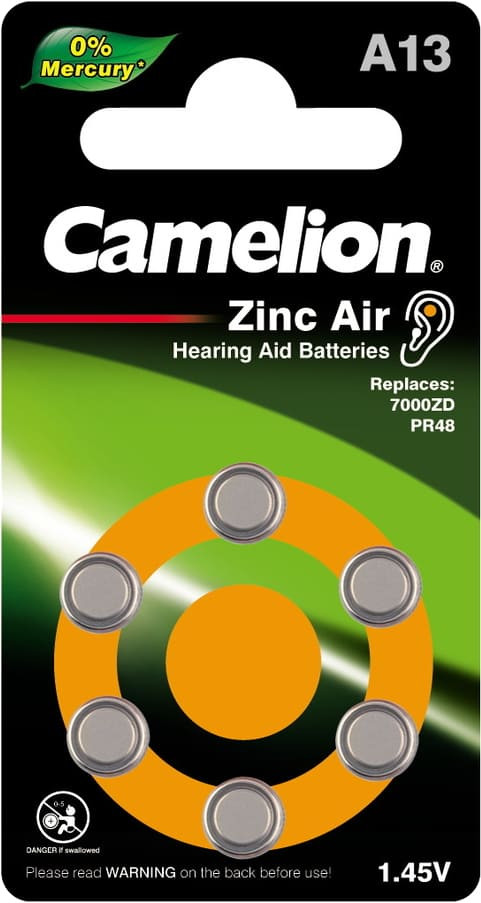 Аккумулятор / батарейка Camelion 6xZA13 (ZA13 BL-6)