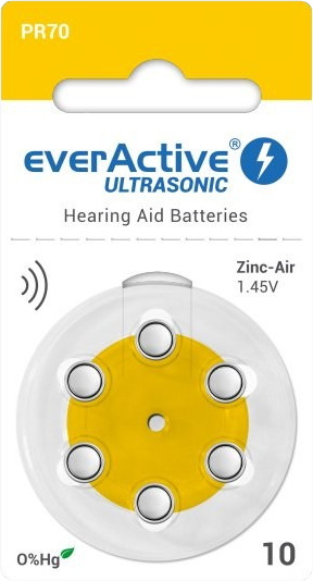 Акумулятор / батарейка everActive 6xPR70 (ULTRASONIC 10)