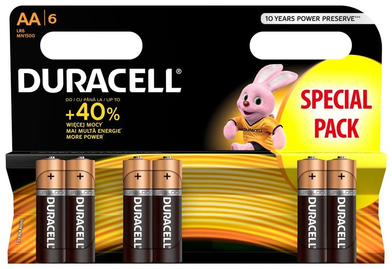 Батарейка Duracell 6xAA Duralock Basic