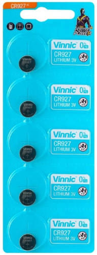 Аккумулятор / батарейка Vinnic 5xCR927