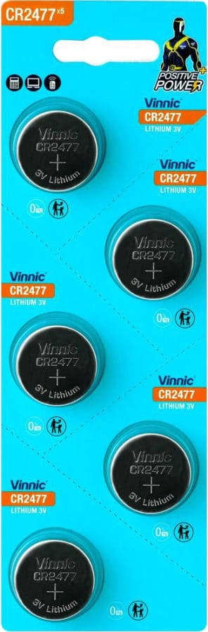 Аккумулятор / батарейка Vinnic 5xCR2477