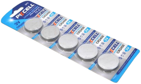 Аккумулятор / батарейка Pkcell 5xCR2450 (PC/CR2450/21803)