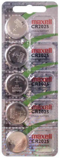 Акумулятор / батарейка Maxell 5xCR2025