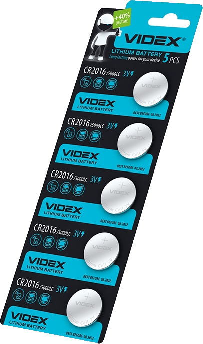 Акумулятор / батарейка Videx 5xCR2016