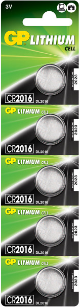Аккумулятор / батарейка GP 5xCR2016