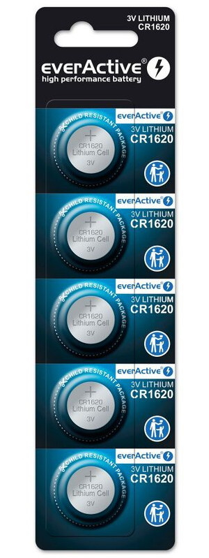 Акумулятор / батарейка everActive 5xCR1620 (CR16205BL)