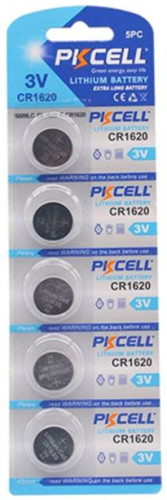 Аккумулятор / батарейка Pkcell 5xCR1620 (PC/CR1620/21800)