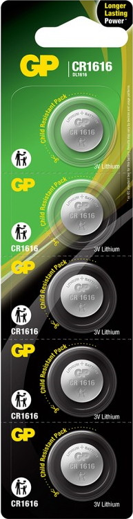 Аккумулятор / батарейка GP 5xCR1616
