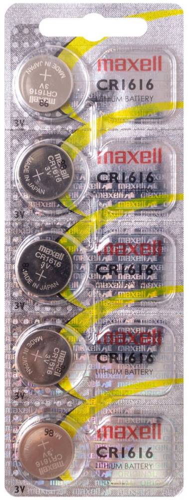 Аккумулятор / батарейка Maxell 5xCR1616