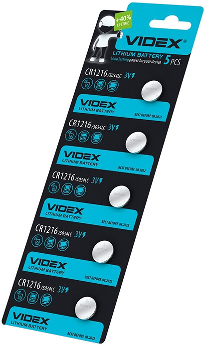 Акумулятор / батарейка Videx 5xCR1216