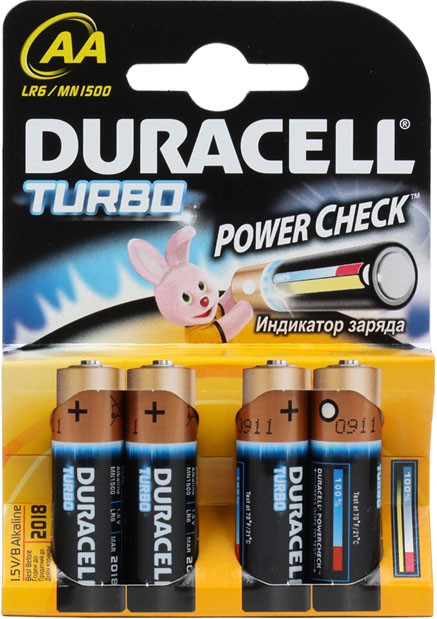 Батарейка Duracell 4xAA Turbo MN1500