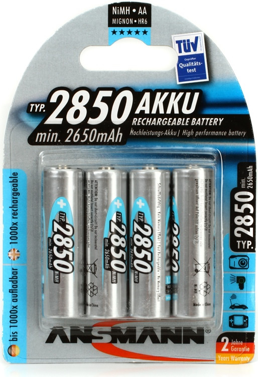 Аккумулятор Ansmann 4xAA 2850 mAh