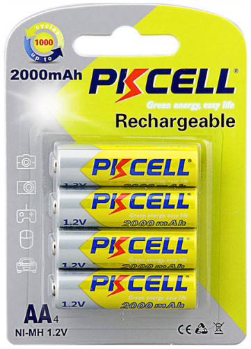Акумулятор Pkcell 4xAA 2000 mAh (PC/AA2000-4BR)