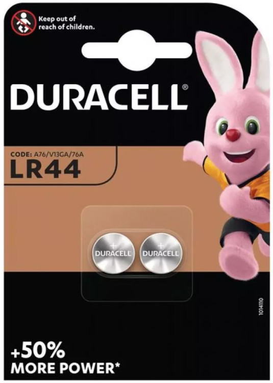 Аккумулятор / батарейка Duracell 2xLR44 (5007795)