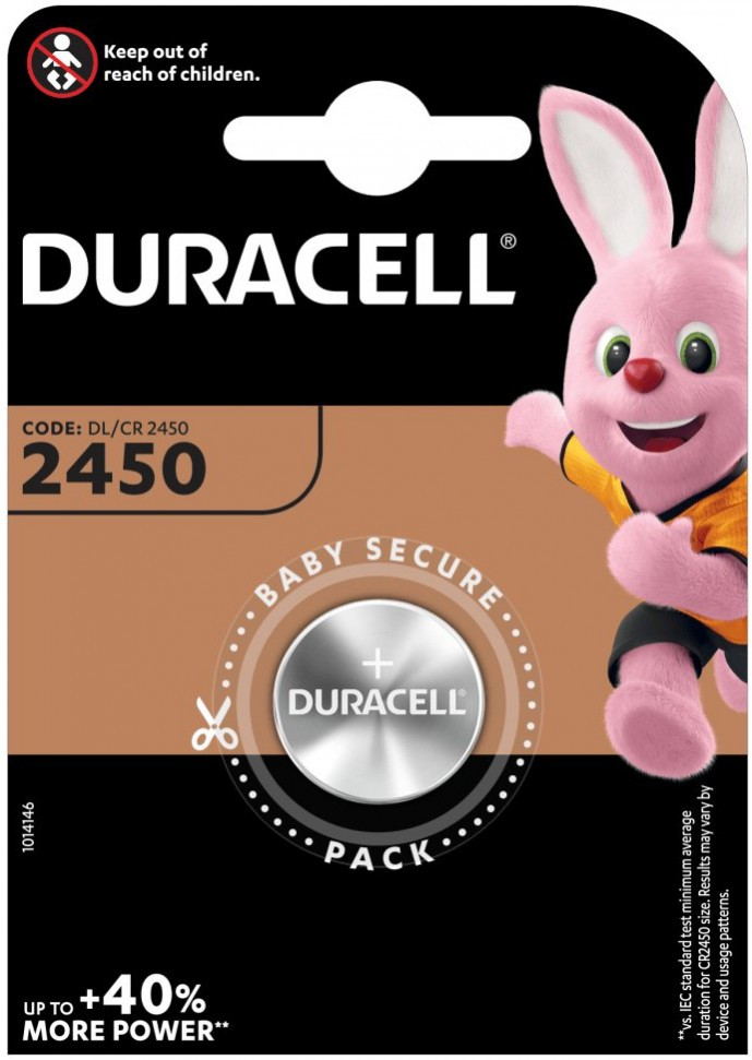 Акумулятор / батарейка Duracell 1xCR2450