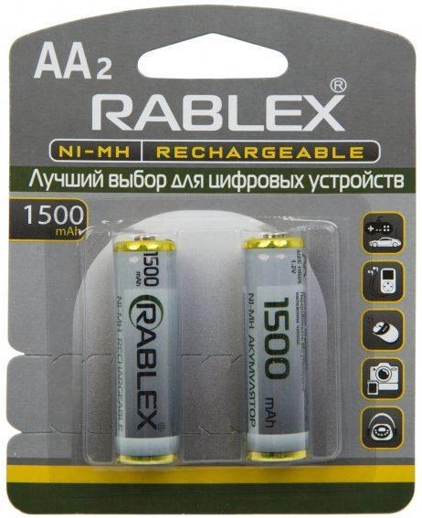 Акумулятор Rablex 2xAA 1500 mAh