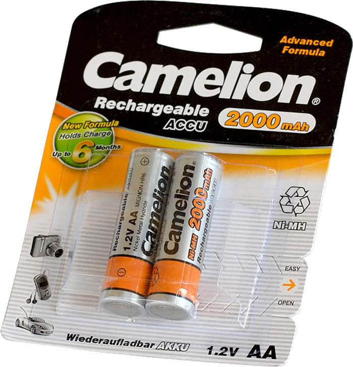 Аккумулятор Camelion 2xAA 2000 mAh