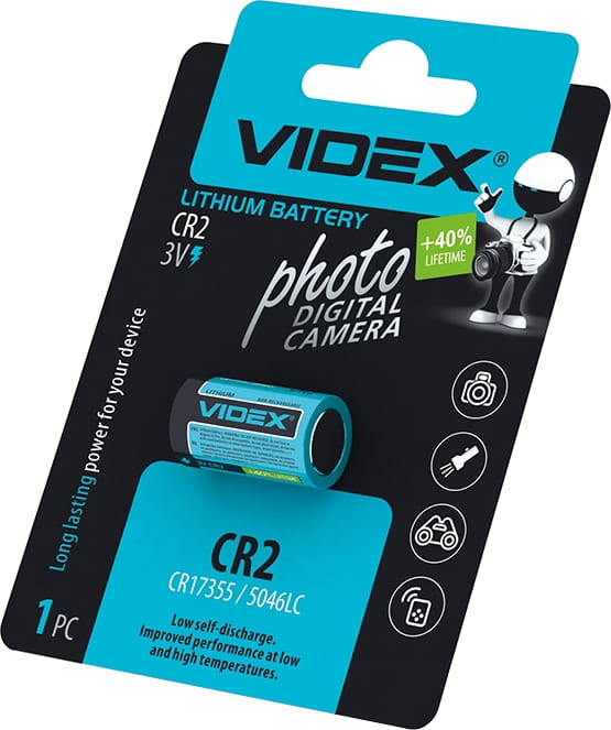 Батарейка CR2 Videx 1xCR2 (CR2 1pc)