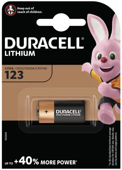 Батарейка CR123 Duracell 1xCR123